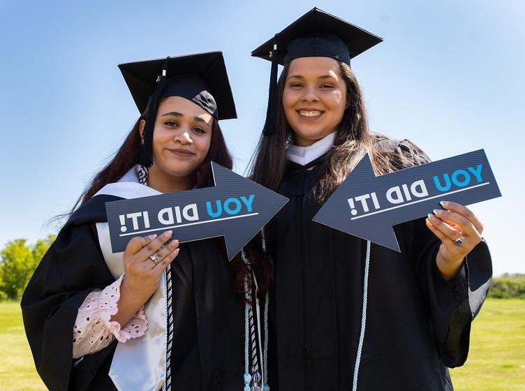 Graduating students celebrating